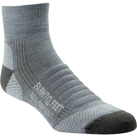 (取寄) ファームトゥフィート メンズ ダマスカス ライトウェイト テクニカル 1/4 クルー ソック - メンズ Farm To Feet men Damascus Lightweight Technical 1/4 Crew Sock - Men's Charcoal