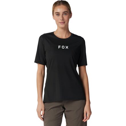 (取寄) フォックスレーシング レディース レンジャー ショートスリーブ ジャージ - ウィメンズ Fox Racing women Ranger Short-Sleeve Jersey - Women's Black Wordmark