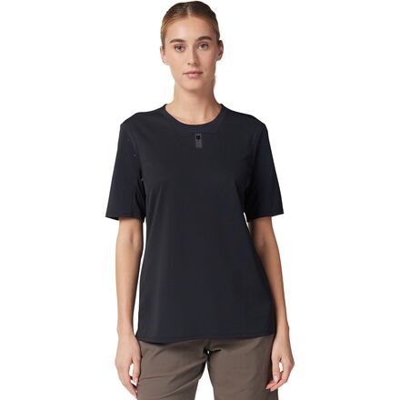 (取寄) フォックスレーシング レディース ディフェンド ショートスリーブ ジャージ - ウィメンズ Fox Racing women Defend Short-Sleeve Jersey - Women's Black｜ジェットラグ店