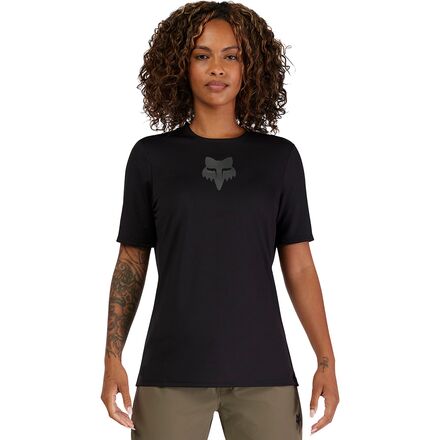 (取寄) フォックスレーシング レディース レンジャー ショートスリーブ ジャージ - ウィメンズ Fox Racing women Ranger Short-Sleeve Jersey - Women\'s Black Fox Head