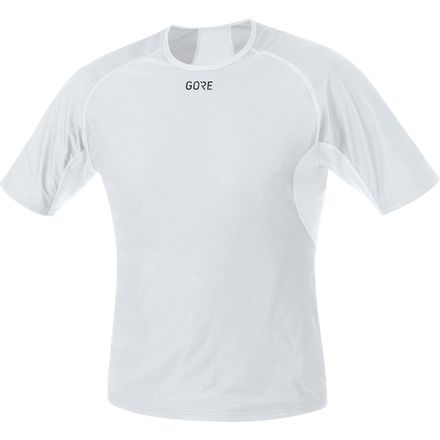 (取寄) ゴアウェア メンズ ウインドストッパー ベース レイヤー シャツ - メンズ GOREWEAR men Windstopper Base Layer Shirt - Men's Light Grey/White