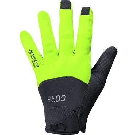 (取寄) ゴアウェア メンズ C5 ゴア-テックス インフィニアム グローブ - メンズ GOREWEAR men C5 GORE-TEX INFINIUM Glove - Men's Black/Neon Yellow｜ジェットラグ店