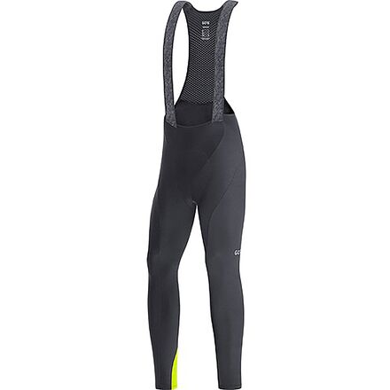 (取寄) ゴアウェア メンズ C3 サーモ ビブ タイツ+ - メンズ GOREWEAR men C3 Thermo Bib Tights+ - Men's Black/Neon Yellow