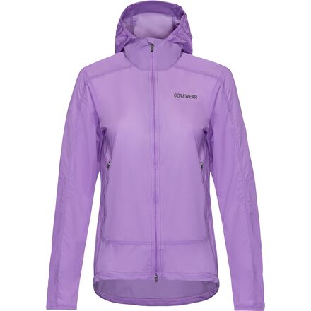 (取寄) ゴアウェア レディース ファーンフロー フーデット ウィンドブレーカー - ウィメンズ GOREWEAR women Fernflow Hooded Windbreaker - Women's Scrub Purple