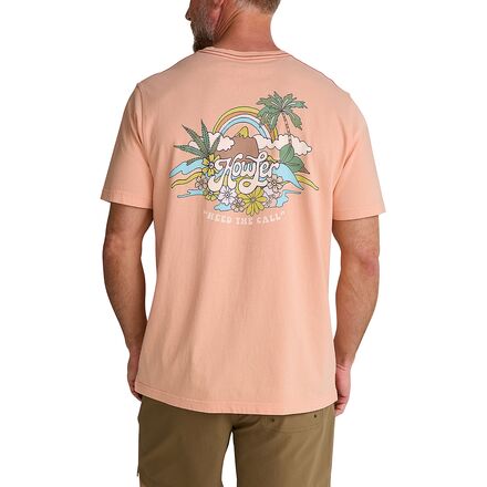 (取寄) ハウラーブラザーズ メンズ コットン T-シャツ - メンズ Howler Brothers men Cotton T-Shirt - Men's Irie Paradise/Coral