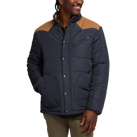 (取寄) ハウラーブラザーズ メンズ ラウンダー キルテッド ジャケット - メンズ Howler Brothers men Rounder Quilted Jacket - Men's Blue Dark/Duck Brown｜ジェットラグ店