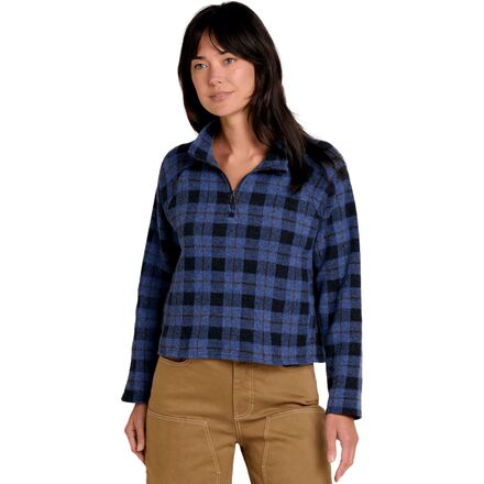 (取寄) トードアンドコー レディース ケニコット 1/4-ジップ プルオーバー - ウィメンズ Toad&Co women Kennicott 1/4-Zip Pullover - Women's Black Plaid