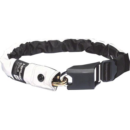 (取寄) ヒプロック スーパーブライト ウェアラブル ハーデンド スティール チェイン ロック Hiplok Superbright Wearable Hardened Steel Chain Lock Gold White Reflective