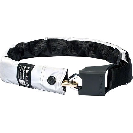 (取寄) ヒプロック スーパーブライト ウェアラブル ハーデンド スティール チェイン ロック Hiplok Superbright Wearable Hardened Steel Chain Lock Original White Reflective