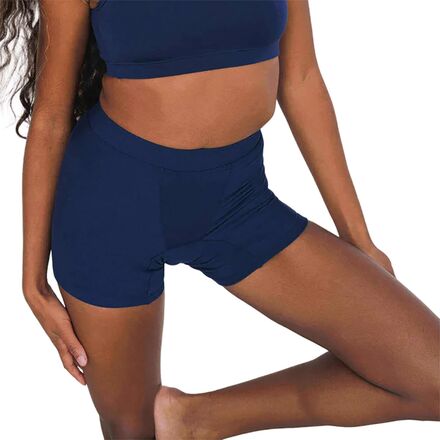 (取寄) レディース ミッド ボクサー ショート - ウィメンズ Huha women Mid Boxer Short - Women's Navy