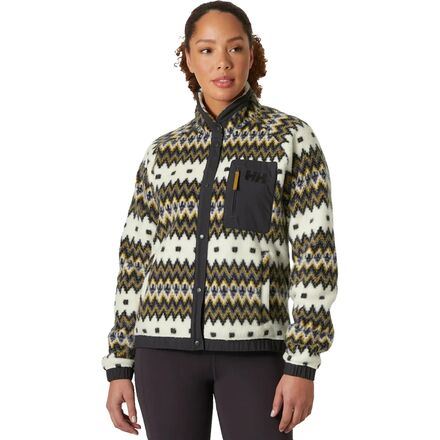 (取寄) ヘリーハンセン レディース インペリアル プリンテッド パイル スナップ ジャケット - ウィメンズ Helly Hansen women Imperial Printed Pile Snap Jacket - Women's Snow Nordic Knit|ジェットラグ店