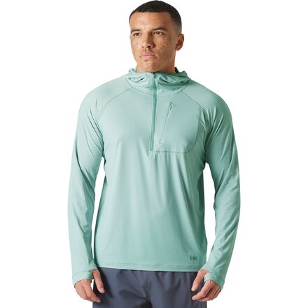 (取寄) ヘリーハンセン メンズ シャイン ソレン 1/2-ジップ ブーディ - メンズ Helly Hansen men Shine Solen 1/2-Zip Hoodie - Men's Green Mist