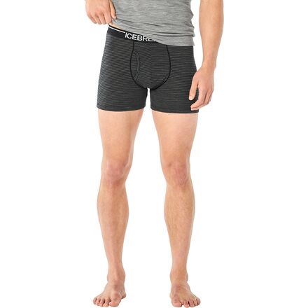 (取寄) アイスブレイカー メンズ アナトミカ ボクサー + フライ - メンズ Icebreaker men Anatomica Boxer + Fly - Men's Stripe Gritstone Heather 12,269円