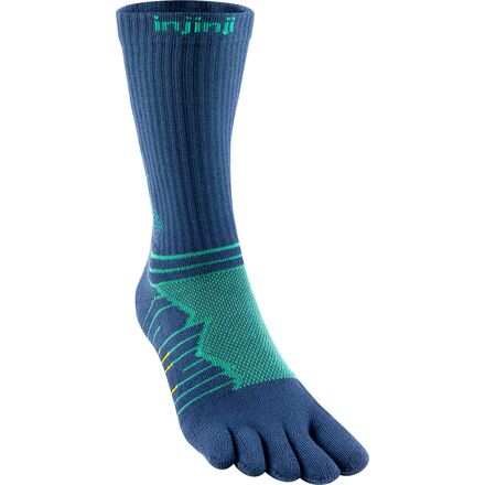 (取寄) インジンジ メンズ ウルトラ ラン クルー クールマックス ソック - メンズ Injinji men Ultra Run Crew CoolMax Sock - Men's Poseidon