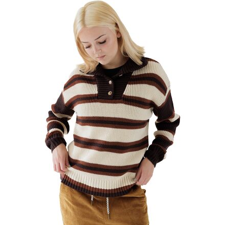 (取寄) カブー レディース ノラ セーター - ウィメンズ KAVU women Nola Sweater - Women's Ridge Stripe