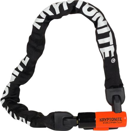 (取寄) クリプトナイト エボリューション 1090 インテクレイテッド チェイン ロック Kryptonite Evolution 1090 Integrated Chain Lock Black/Orange
