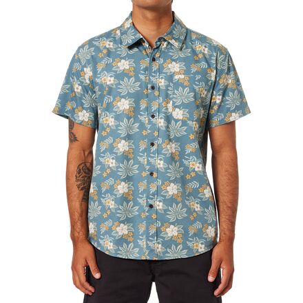(取寄) ケイティン メンズ ベンジー ショートスリーブ シャツ - メンズ Katin men Benji Short-Sleeve Shirt - Men's Atlantic Green｜ジェットラグ店