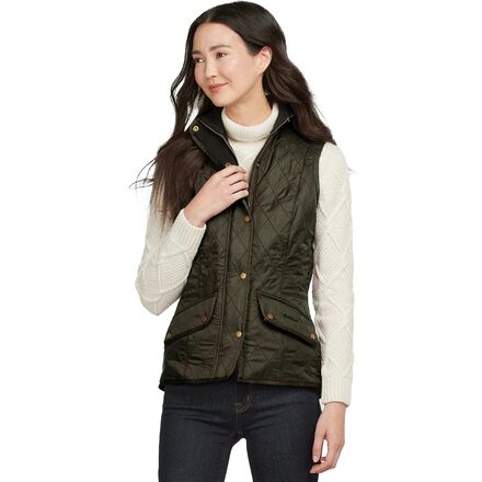 (取寄) バブアー レディース キャバルリー ジレ ベスト - ウィメンズ Barbour women Cavalry Gilet Vest - Women's Olive/Olive|ジェットラグ店