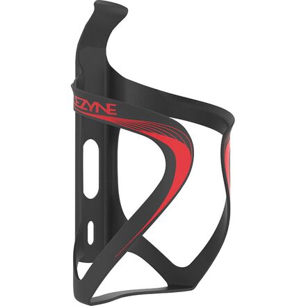 (取寄) レザイン カーボン チーム ウォーター ボトル ケージ Lezyne Carbon Team Water Bottle Cage UD Matte Black/Red|ジェットラグ店
