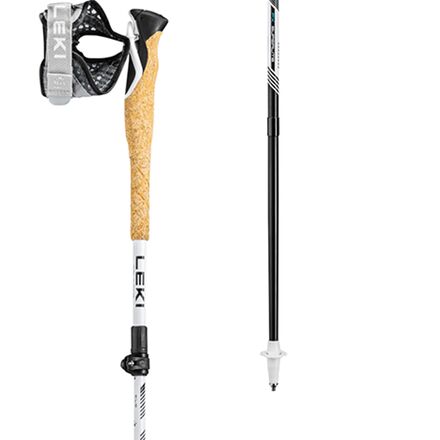 (取寄) レキ クロストレイル Fx スーパーライト コンパクト トレッキング ポールズ LEKI Crosstrail Fx Superlite Compact Trekking Poles White/Black|ジェットラグ店