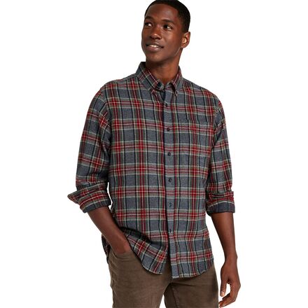 (取寄) エルエルビーン メンズ スコッチ プレイド フランネル ロング-スローブ シャツ - メンズ L.L.Bean men Scotch Plaid Flannel Long-Sleeve Shirt - Men's Grey Stewart|ジェットラグ店