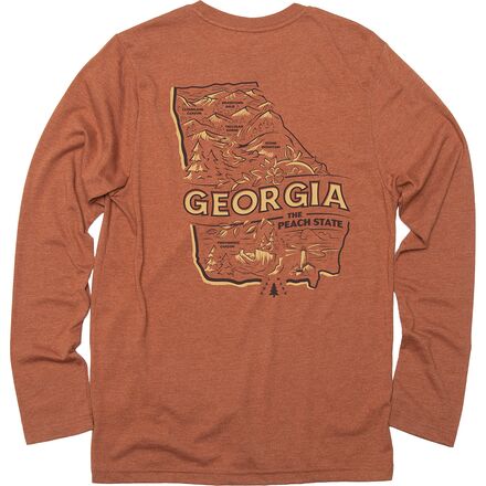 (取寄) ランドマークプロジェクト エクスプロア ジョージア ロング-スローブ ポケット T-シャツ Landmark Project Explore Georgia Long-Sleeve Pocket T-Shirt Clay