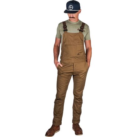 (取寄) リブシン メンズ フレックス キャンバス オーバーオール - メンズ Livsn men Flex Canvas Overall - Men's Brown