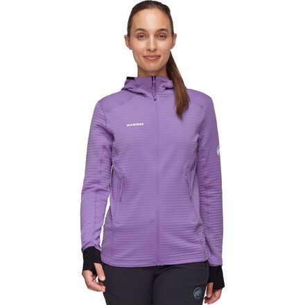 (取寄) マムート レディース タイス ライト ml フーデット ジャケット - ウィメンズ Mammut women Taiss Light ML Hooded Jacket - Women's Lavandin/Black