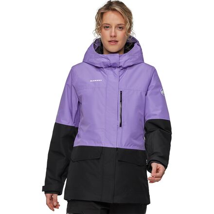 (取寄) マムート レディース フォール ライン HS サーモ フーデット ジャケット - ウィメンズ Mammut women Fall Line HS Thermo Hooded Jacket - Women's Lavandin/Black｜ジェットラグ店