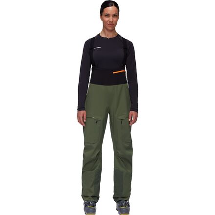 (取寄) マムート レディース ハルディグラット HS ビブ パンツ - ウィメンズ Mammut women Haldigrat HS Bib Pant - Women's Dark Marsh
