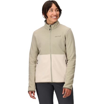 (取寄) マーモット レディース ロックリン フル ジップ フリース ジャケット - ウィメンズ Marmot women Rocklin Full Zip Fleece Jacket - Women's Shale Grey/Birch Bark