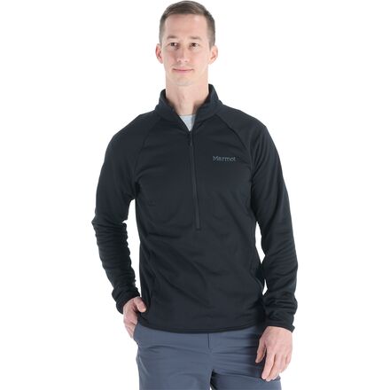(取寄) マーモット メンズ ルコント フリース 1/2-ジップ ジャケット - メンズ Marmot men Leconte Fleece 1/2-Zip Jacket - Men's Black