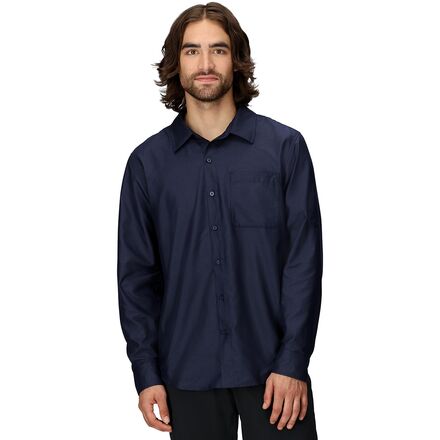 (取寄) マーモット メンズ ロング-スローブ シャツ - メンズ Marmot men AirExchange Long-Sleeve Shirt - Men's Arctic Navy