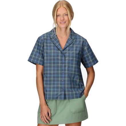 (取寄) マーモット レディース キャンプ ノベルティ シャツ - ウィメンズ Marmot women AirExchange SolarShield Camp Novelty Shirt - Women's Thunderhead Windowpane
