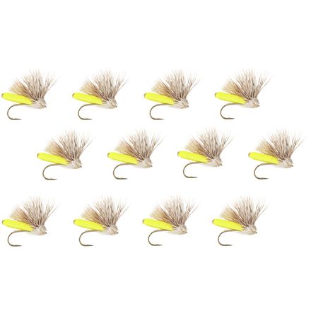 (取寄) モンタナフライカンパニー フリムスキーズ フラッタリング フォーム カディス - 12-パック Montana Fly Company Furimsky's Fluttering Foam Caddis - 12-Pack Yellow