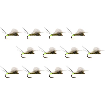(取寄) モンタナフライカンパニー ホット スポット パラ-ウルフ - 12-パック Montana Fly Company Hot Spot Para-Wulff - 12-Pack Green Drake|ジェットラグ店