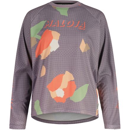 (取寄) マローヤ レディース ロング-スローブ マウンテン バイク ジャージ - ウィメンズ Maloja women FurculaM Long-Sleeve Mountain Bike Jersey - Women's Smoky Purple Grid Fieldflower