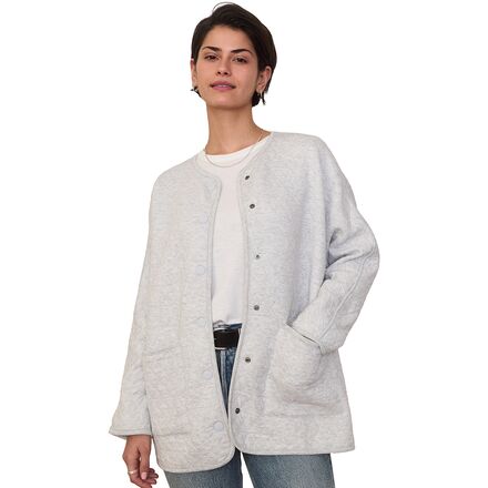 (取寄) マリンレイヤー レディース コルベット ロングライン ジャケット - ウィメンズ Marine Layer women Corbet Longline Jacket - Women\'s Light Grey Heather