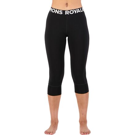 (取寄) モンスロイヤル レディース カスケード メリノ フレックス 200 3/4 レギンス - ウィメンズ Mons Royale women Cascade Merino Flex 200 3/4 Legging - Women's Black｜ジェットラグ店 26,795円