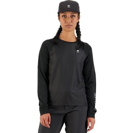 (取寄) モンスロイヤル レディース ターン メリノ シフト ウィンド ジャージ - ウィメンズ Mons Royale women Tarn Merino Shift Wind Jersey - Women's Black/Black｜ジェットラグ店 18,515円