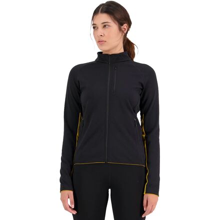 (取寄) モンスロイヤル レディース アプローチ メリノ グリッドロック ジャケット - ウィメンズ Mons Royale women Approach Merino Gridlock Jacket - Women's Black｜ジェットラグ店
