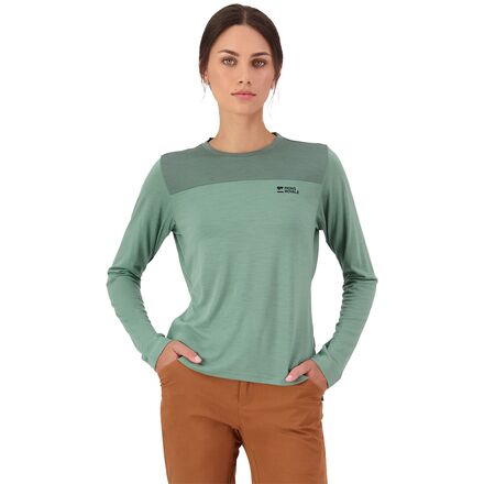 (取寄) モンスロイヤル レディース ディバージョン メリノ ロング-スローブ バイク ジャージ - ウィメンズ Mons Royale women Diversion Merino Long-Sleeve Bike Jersey - Women's Thyme/Cypress
