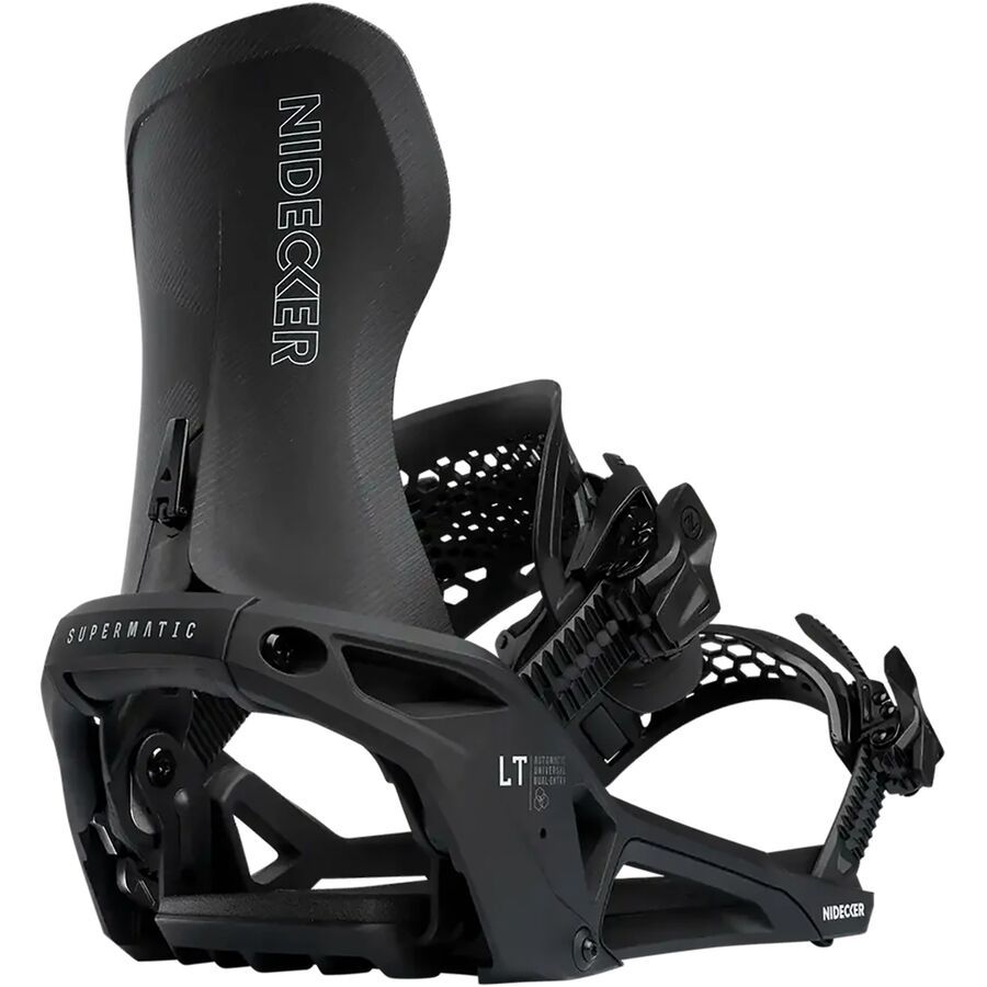 (取寄) ナイデッカー Lt スーパーマティック スノーボード バインディング - Nidecker LT Supermatic Snowboard Binding - 2026 Black