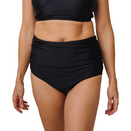 (取寄) ナニスイムウェア レディース ルーシュド ハイ ライズ ビキニ ボトム - ウィメンズ Nani Swimwear women Ruched High Rise Bikini Bottom - Women's Black｜ジェットラグ店