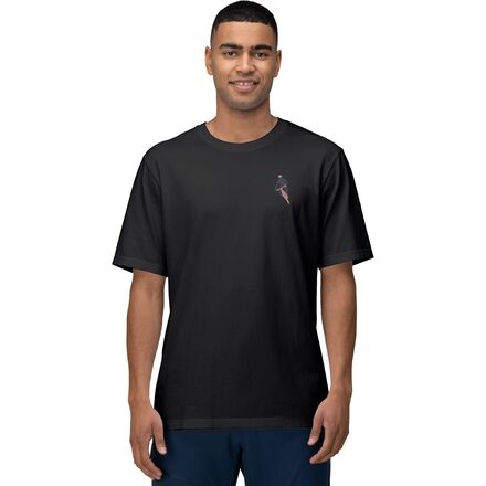 (取寄) ノローナ メンズ /29 コットン アクティビティ エンブロイダリー T-シャツ - メンズ Norrona men /29 Cotton Activity Embroidery T-Shirt - Men's Caviar｜ジェットラグ店