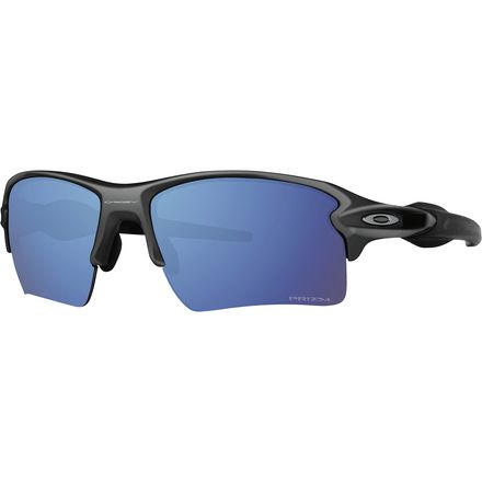 (取寄) オークリー フラック 2.0 Xl プリズム ポーラライズド サングラス Oakley Flak 2.0 XL Prizm Polarized Sunglasses Matte Black - Prizm Deep H2O