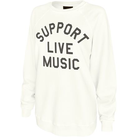 (取寄) オリジナルレトロブランド レディース サポート ライブ ミュージック スウェットシャツ - ウィメンズ Original Retro Brand women Support Live Music Sweatshirt - Women's Antique White