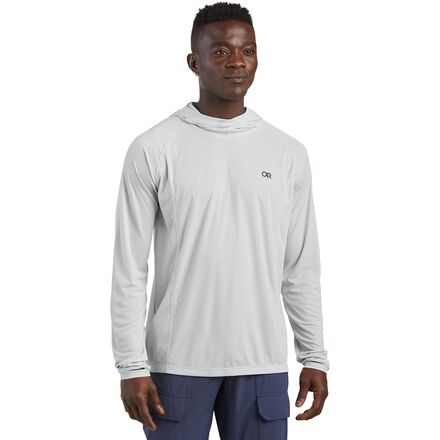 (取寄) アウトドア リサーチ メンズ エコー フーデット ロング-スローブ シャツ - メンズ Outdoor Research men Echo Hooded Long-Sleeve Shirt - Men's Pebble|ジェットラグ店