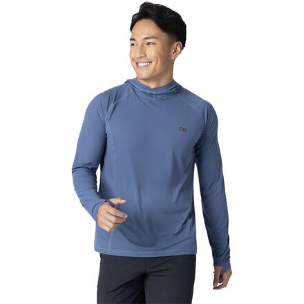 (取寄) アウトドア リサーチ メンズ エコー フーデット ロング-スローブ シャツ - メンズ Outdoor Research men Echo Hooded Long-Sleeve Shirt - Men's Skyline｜ジェットラグ店