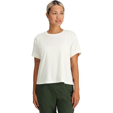 (取寄) アウトドア リサーチ レディース エッセンシャル ボクシー T-シャツ - ウィメンズ Outdoor Research women Essential Boxy T-Shirt - Women's White